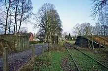 Deichschart an der ehemaligen Bahnstrecke Delmenhorst–Lemwerder