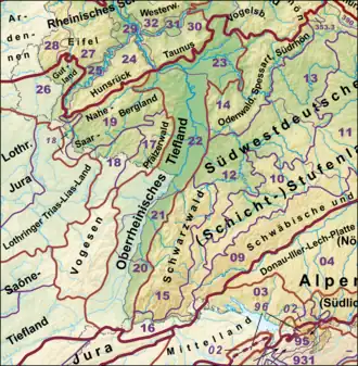 Oberrheinisches Tiefland (Westliches Schichtstufenland)