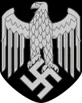 Reichsadler mit Hakenkreuz als Abzeichen für den deutschen Stahlhelm (Heer), Gestaltung 1942