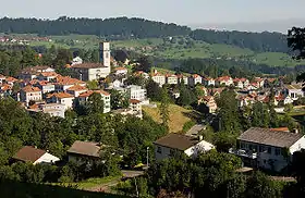 Dorfansicht von Süd-Osten her