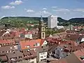 Der Hafenmarktturm vom Kiliansturm aus gesehen