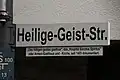 Schild mit Legendentafel, Recklinghausen