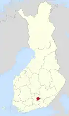 Lage von Heinola in Finnland