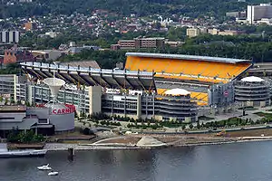 Blick von Mount Washington auf das Heinz Field (2005)