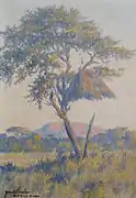 Landschaft in Namibia(1945, Ölgemälde)