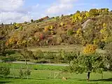 Beim Eintritt nach Ruchsen öffnet sich das Hergstbachtal zum Jagsttal.