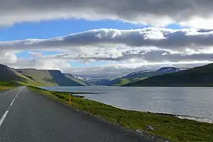 Hestfjörður. Blick ins Landesinnere.