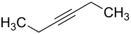 Strukturformel von 3-Hexin