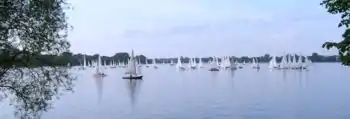 Segelregatta auf der Außenalster