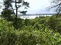 Blick vom Sven-Simon-Park auf die Insel Neßsand