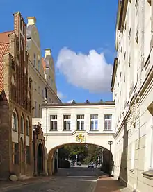 Übergang zum Stadthaus über die Gasse „Hinter dem Rathaus“