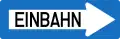 Hinweiszeichen 10 Einbahn Fahrtrichtung rechts in Österreich