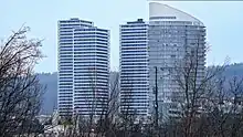 Moderne Wohnüberbauung Three Points und Jabee Tower in Dübendorf. (Foto: Peter Arnold)