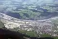 Hochwasser im Inntal bei Wörgl