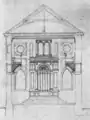 Schnitt hinter die Straßenfassade