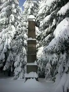 Triangulationssäule auf dem Hohen Brand