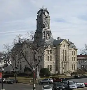 Das Hood County Courthouse in Granbury, gelistet als Hood County Courthouse Historic District im NRHP unter der Nr. 74002080