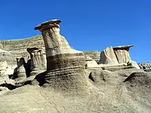 Hoodoos östlich von Drumheller