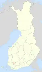 Lage von Humppila in Finnland