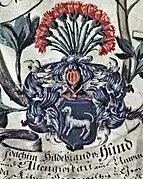 Wappen derer von Hundt und Altengottkau, Ahnenprobe 1719