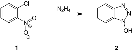 Hydroxybenzotriazol Reaktionsschema (Variante 2)