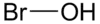 Struktur von Hypobromiger Säure