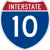 Straßenschild der I-10