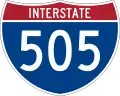 Straßenschild der I-505