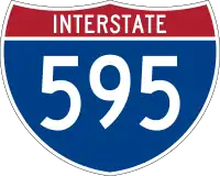 Straßenschild der I-595