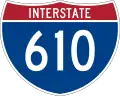 Straßenschild der I-610