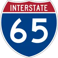 Straßenschild der I-65