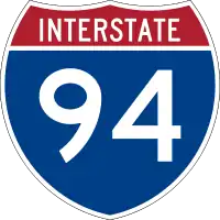 Straßenschild der I-94