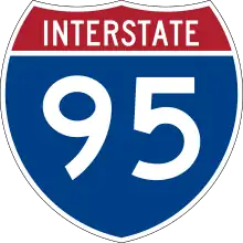 Straßenschild der I-95