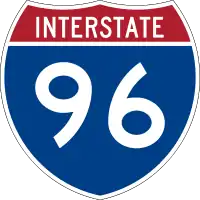 Straßenschild der I-96