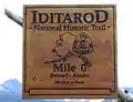 Beginn der Iditarod National Historic Trail in Seward