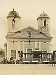 Die Kirche in Mayagüez, deren linker Turm bei einem Nachbeben einstürzte