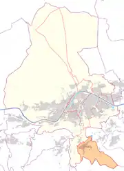 Österreichkarte, Position von Igls hervorgehoben