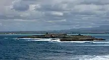 Île de la Passe von der Nachbarinsel Île aux Fouquets gesehen.