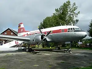 Ausgediente Interflug-Maschine Il-14 in Cämmerswalde