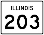 Straßenschild der Illinois State Route 203