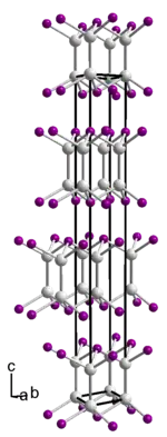 Kristallstruktur von Indium(II)-selenid