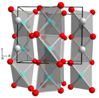 Kristallstruktur von Indium(I,III)-tellurid