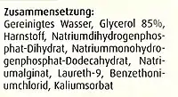 Deklarierte Inhaltsstoffe eines Wund- und Brand-Gels (Beispiel)