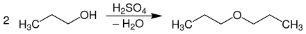 Säurekatalysierte Veretherung von n-Propanol mit Schwefelsäure zu Di-n-propylether