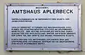 Heutiges Amtshaus, Infotafel