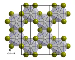 Kristallstruktur von Iridium(III)-bromid