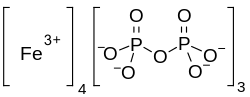 Strukturformel von Eisen(III)-pyrophosphat