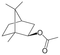 Strukturformel von Isobornylacetat