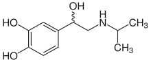 Struktur von Isoprenalin