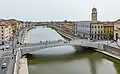 Lungarno (längs des Arno) mit Ponte di Mezzo